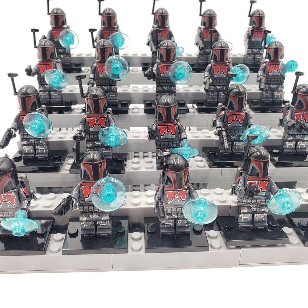 Darth Maul with Mandalorian Army Custom Mini figures, Star Wars, Minifigures - Picture 6 of 12